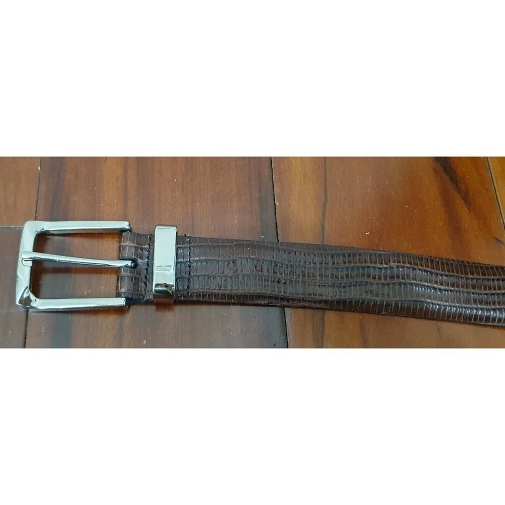 Lejon Men's Brown Le Bernardin Leather Belt Size 48